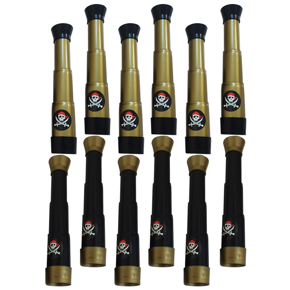 Outdoor Adventure Kids Party - 12Pcs Kids Pirate Telescope Set Monocular
