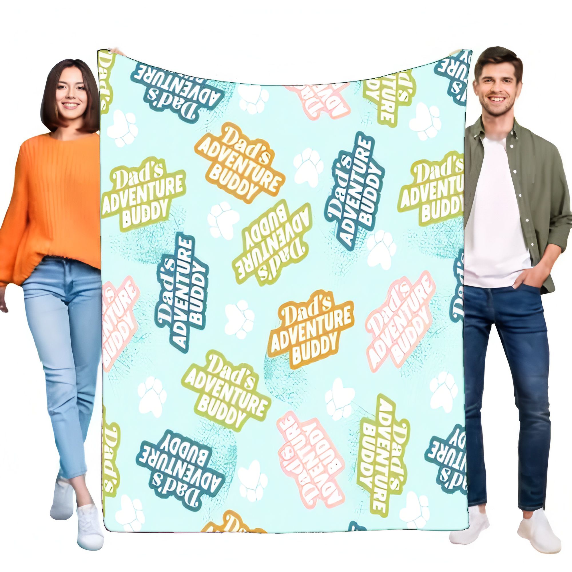 Outdoor Adventure Day - Dad's Adventure Buddy Blanket Soft Cozy