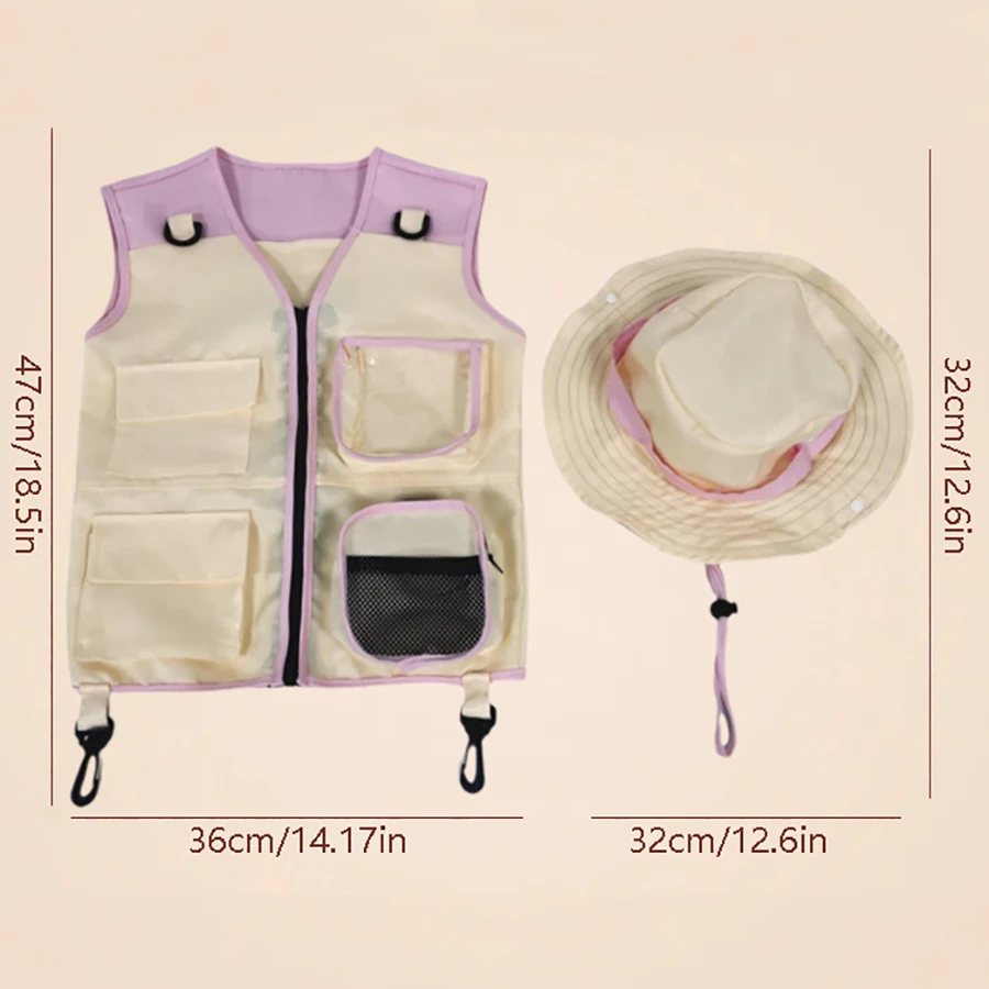 Children Explorer Vest Hat Sui - Outdoor Adventure Kids Party recension och pris
