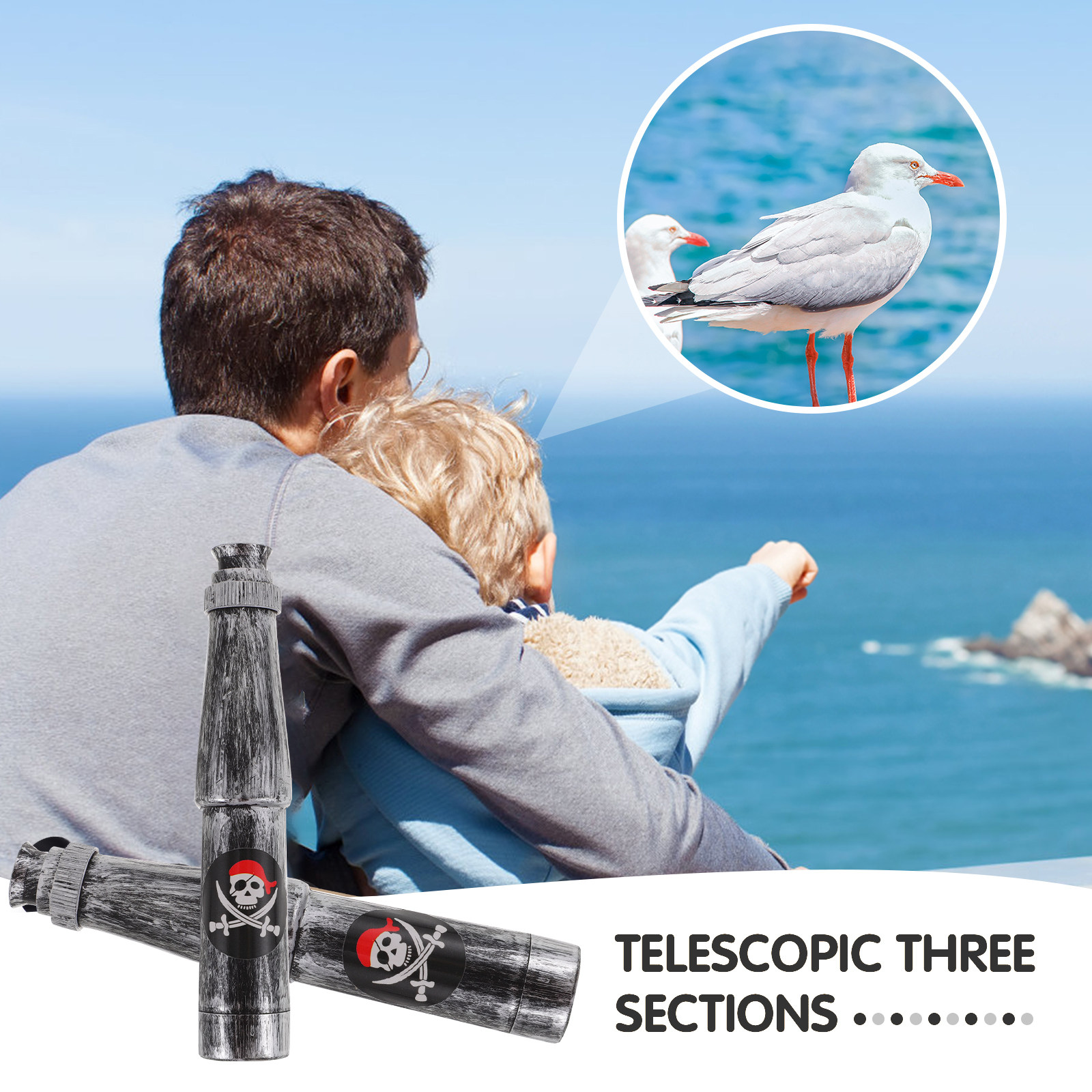 6Pcs Kids Pirate Monocular Tel - Outdoor Adventure Kids Party recension och pris