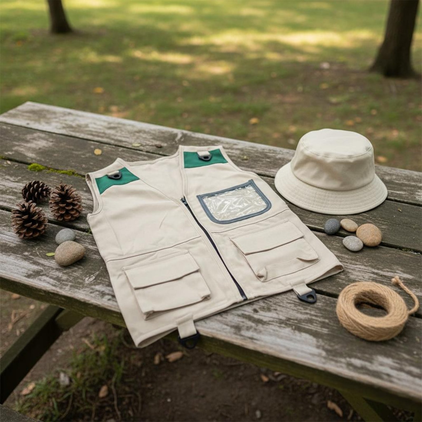 Kids Explorer Vest & Hat Set M - Outdoor Adventure Kids Party recension och pris