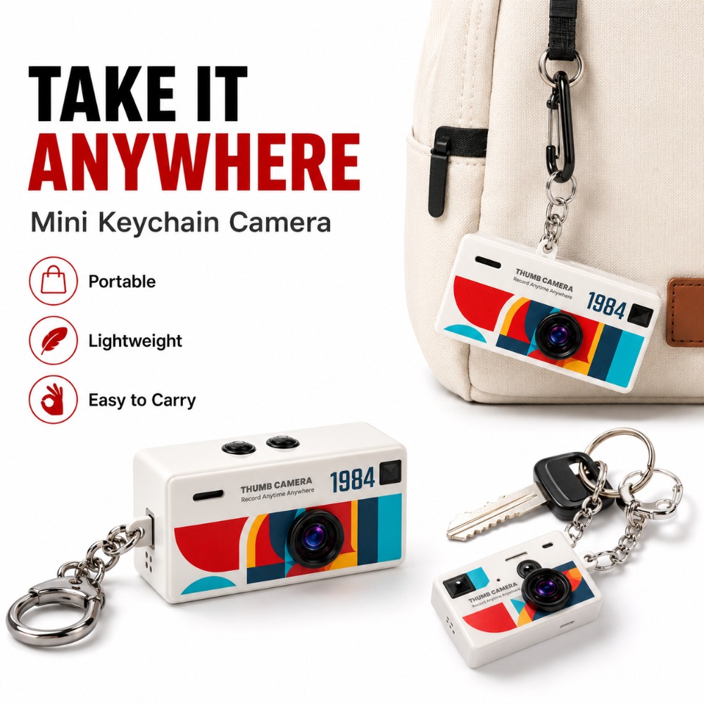 Compact Mini Thumb Camera Keyc - Outdoor Adventure Video recension och pris