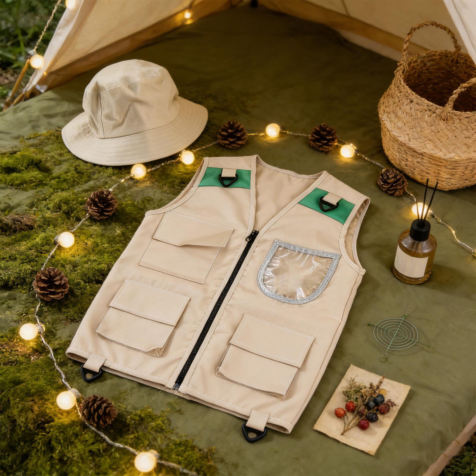 Kids Costume Vest Hat ,Nature  - Outdoor Adventure Kids Party recension och pris