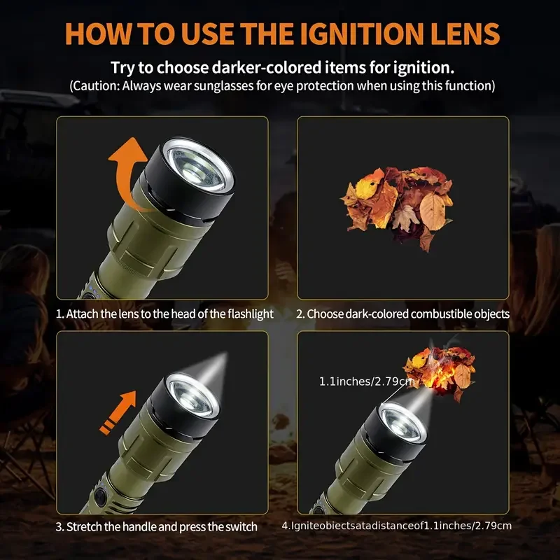 Ultra Powerful Flashlight Conc - Outdoor Adventure Travel recension och pris
