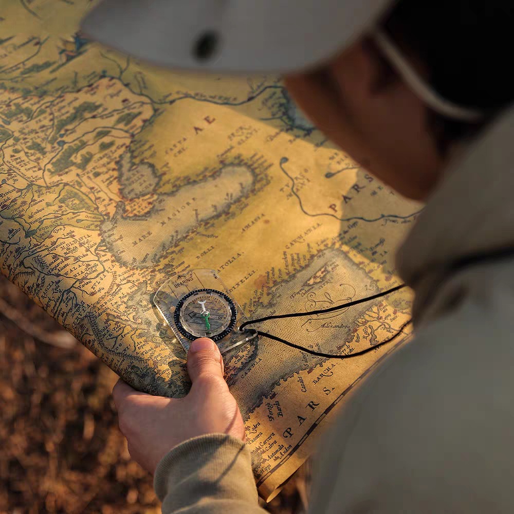 1 PCS New Outdoor Mini Acrylic - Map Compass Orienteering recension och pris