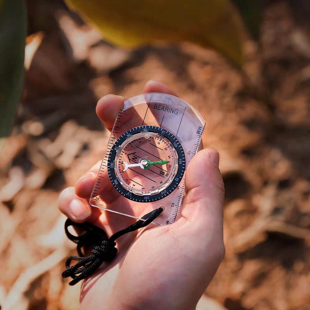 1 PCS New Outdoor Mini Acrylic - Map Compass Orienteering recension och pris