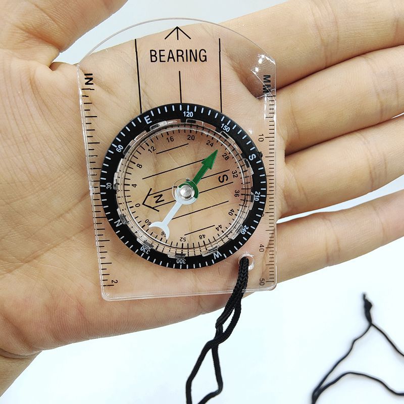 1 PCS New Outdoor Mini Acrylic - Map Compass Orienteering recension och pris