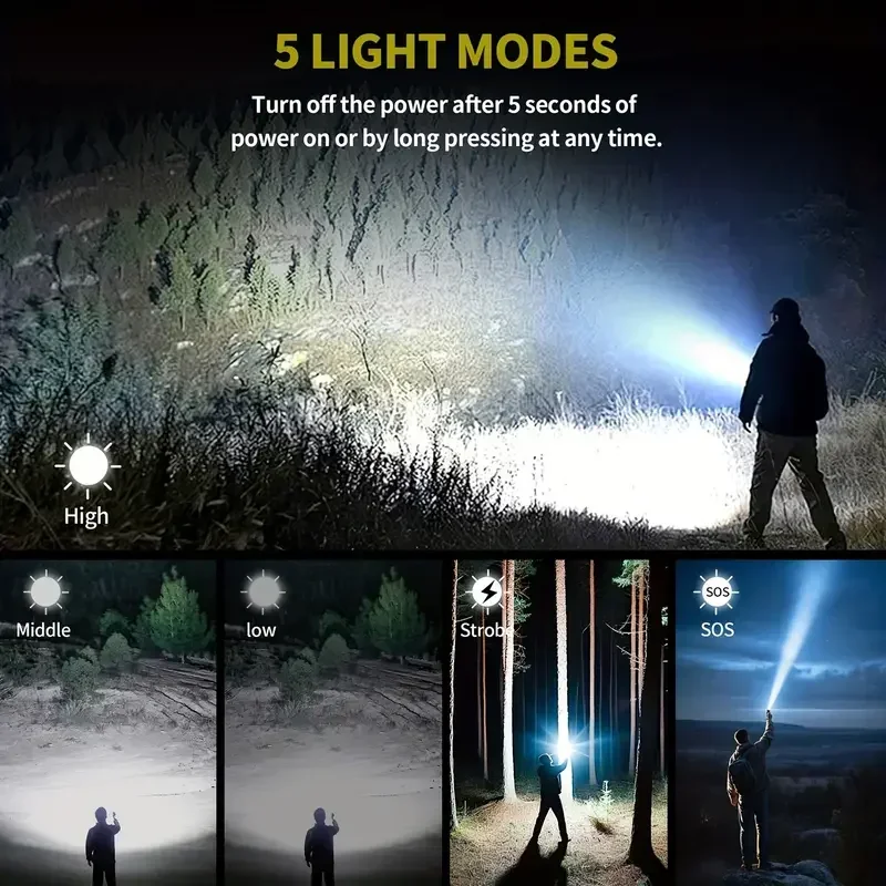 Ultra Powerful Flashlight Conc - Outdoor Adventure Travel recension och pris