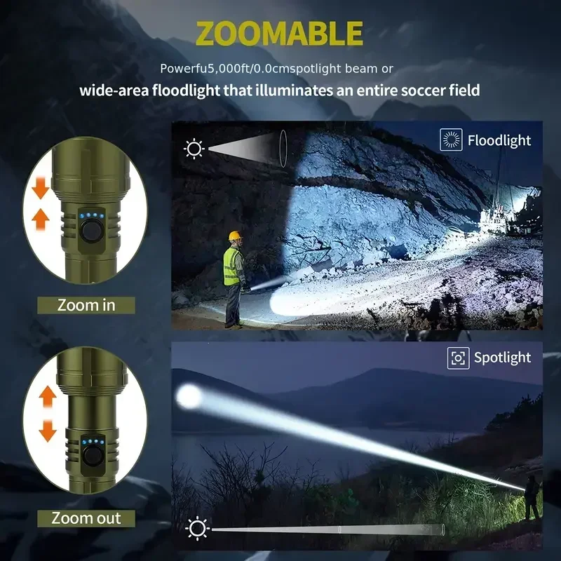 Ultra Powerful Flashlight Conc - Outdoor Adventure Travel recension och pris