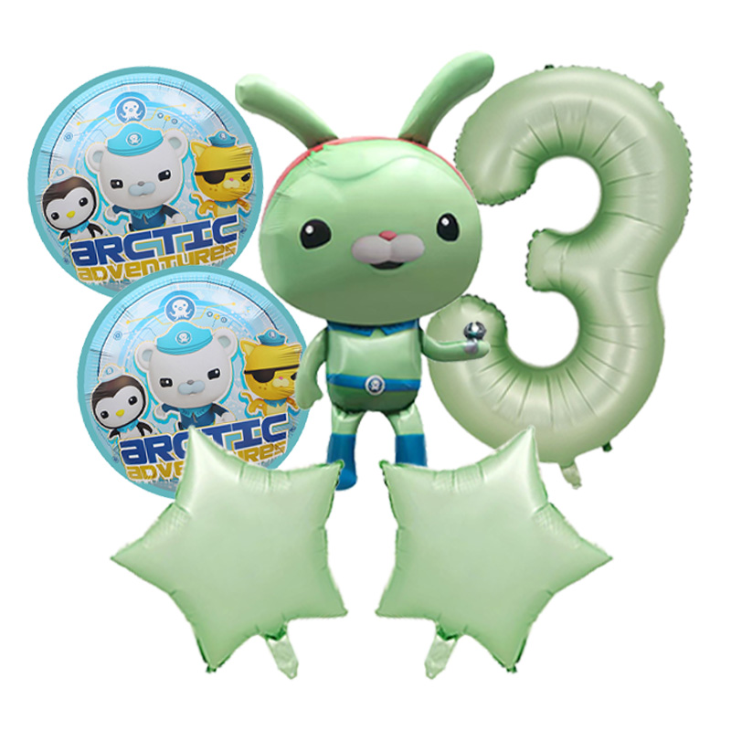 Octonauts Foil Balloons Set Se - Outdoor Adventure Kids Party recension och pris