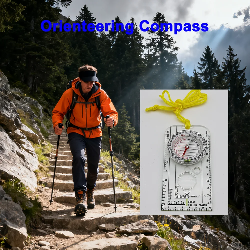 Portable Nautical Map Ruler Co - Map Compass Orienteering recension och pris