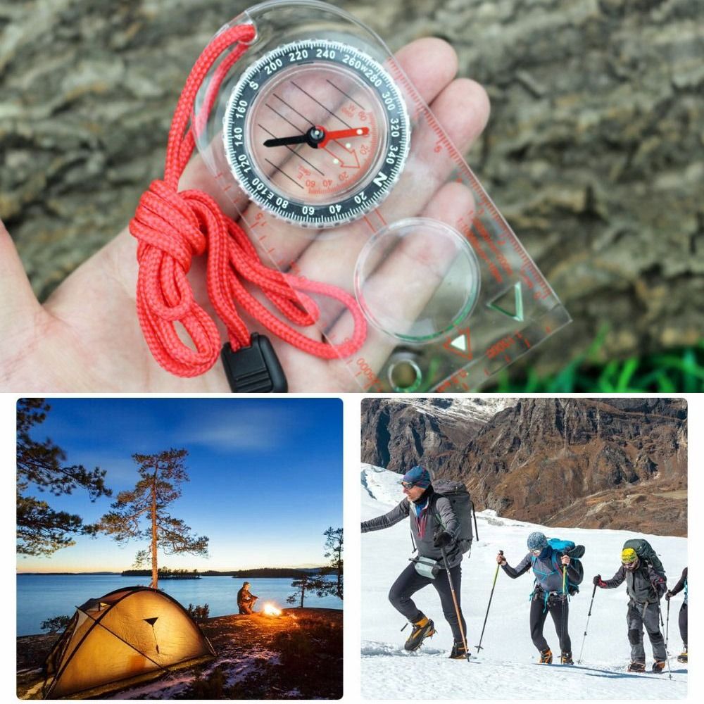 New Acrylic Map Ruler Compass  - Map Compass Orienteering recension och pris