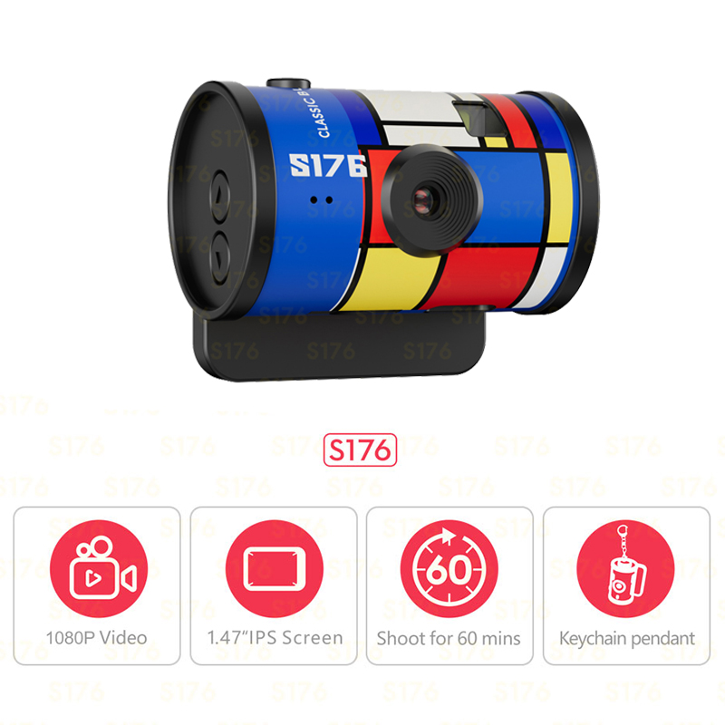 S176 Portable Mini Film Camera - Outdoor Adventure Video recension och pris