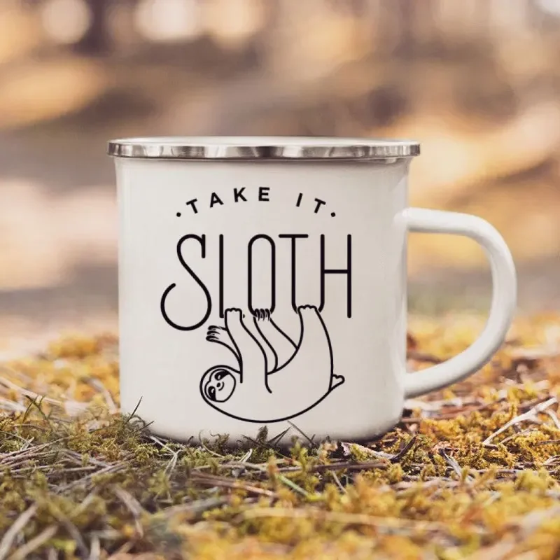 Coffee Mugs Take It Sloth Enam - Outdoor Adventure Festival recension och pris